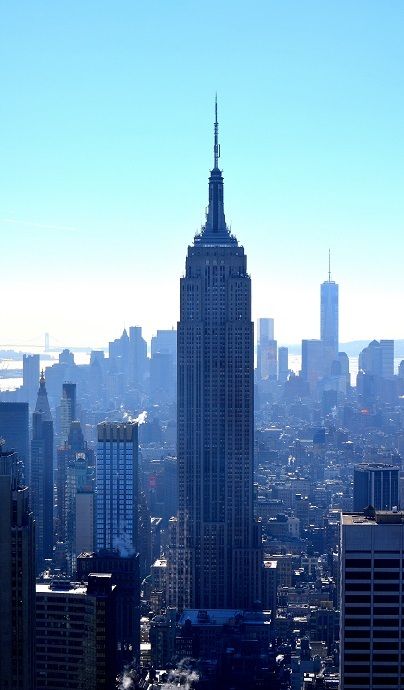 Blick aufs Empire State Building vom Rockefeller Center