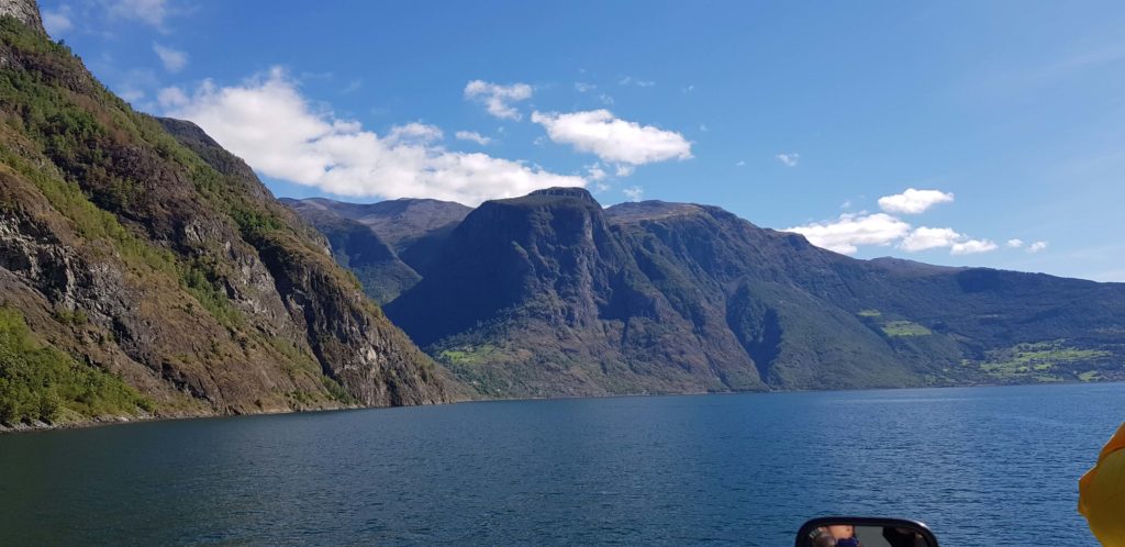 Aussicht bei der Fahrt mit der Flamsbahn