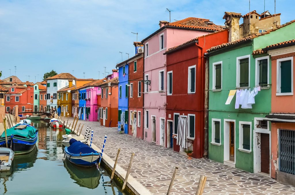 Bunte Häuser in Burano