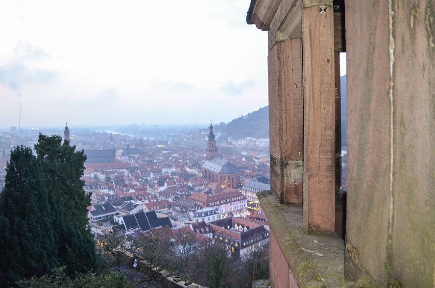 Aussicht vom Schloss in Heidelberg