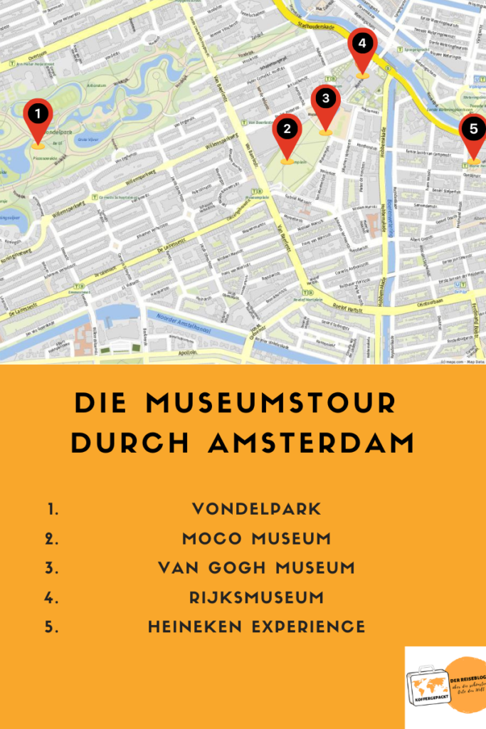 Museen in Amsterdam Karte