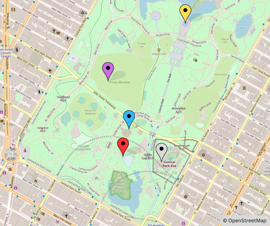 Central Park Fahrradtour Sehenswürdigkeiten
